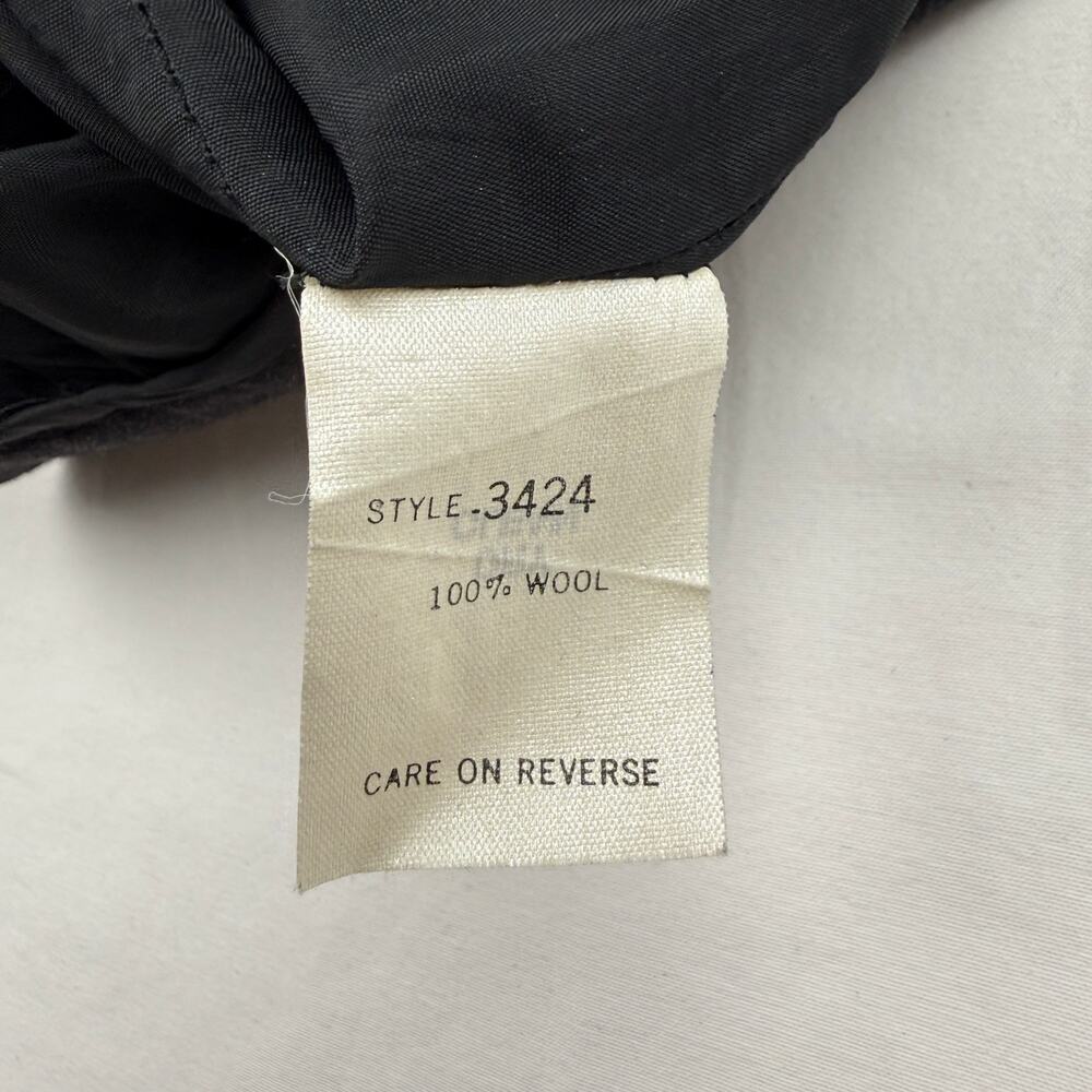 Vintage 70s-80s Perry Ellis 100% Virgin Wool Maxi Skirt Italian Made Tailored 4 - Picture 6 of 7